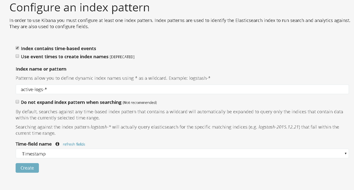 Kibana add index 3